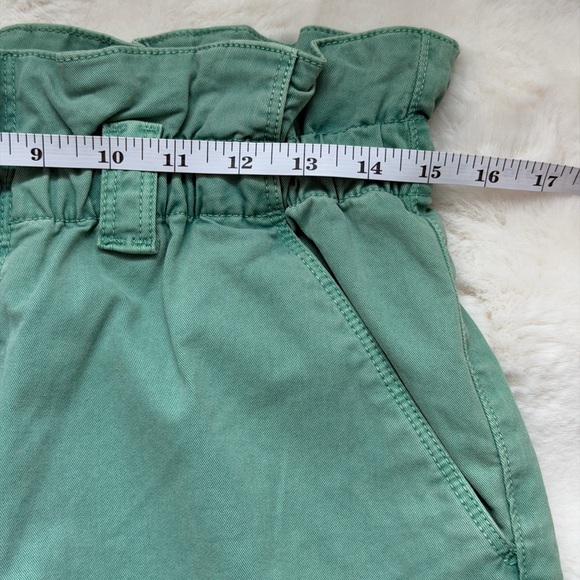 MOTHER The YOYO Ruffle Greaser Ankle Killing Time Deep Sea High-Rise Jeans-29 - Picture 15 of 16